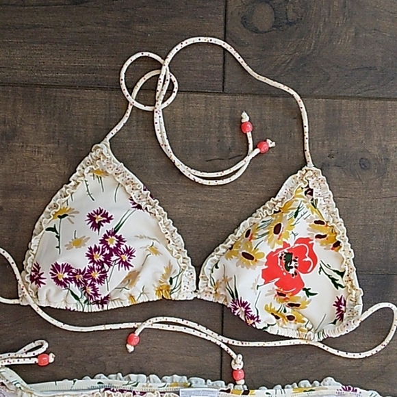 NEW JOVOVICH HANUK FLORAL BIKINI WOMANS XL - Picture 2 of 8